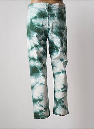 Jeans coupe droite stretch taille normale vert ATELIER BOHÈME femme