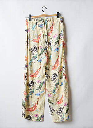 Pantalon droit taille élastique taille normale jaune ATELIER BOHÈME femme