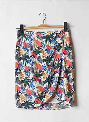 Jupe courte coupe droite vert I.CODE (By IKKS) femme