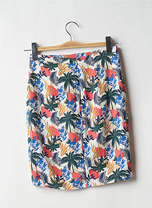 Jupe courte coupe droite vert I.CODE (By IKKS) femme