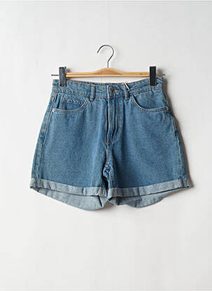 Short finition revers taille haute bleu ONLY femme
