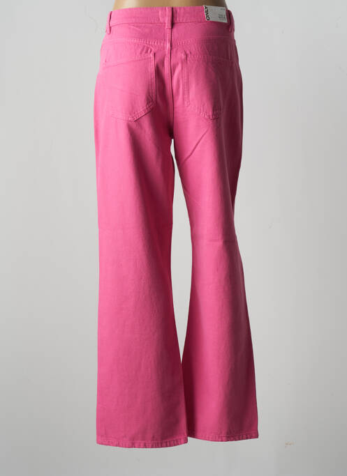 Jean coupe flare sélection denim taille haute rose ONLY femme