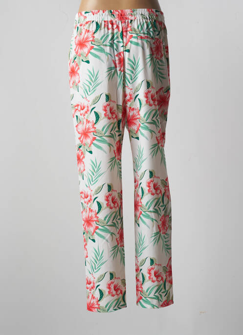Pantalon droit tissage crêpe taille normale vert ONLY femme