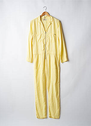 Combi-pantalon fermeture boutonnée sur le devant manches longues jaune ATELIER BOHÈME femme