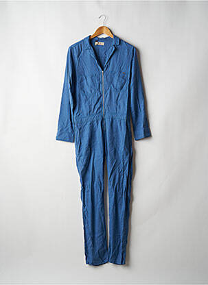 Combi-pantalon fermeture boutonnée sur le devant manches longues bleu ATELIER BOHÈME femme