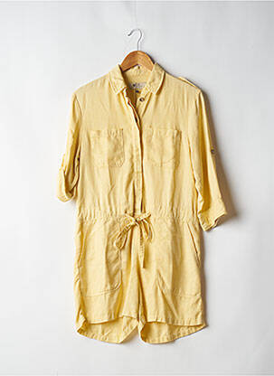 Combishort col chemisier manches 3/4 jaune ATELIER BOHÈME femme
