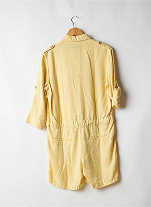 Combishort poches manches 3/4 jaune ATELIER BOHÈME femme