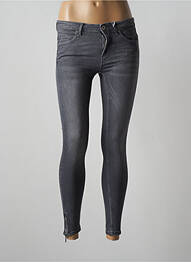 Jeans skinny stretch taille basse gris ONLY femme