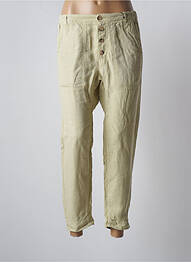 Pantalon slim taille normale taille normale vert ATELIER BOHÈME femme