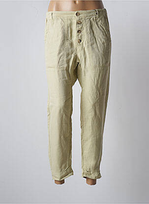 Pantalon slim taille normale taille normale vert ATELIER BOHÈME femme