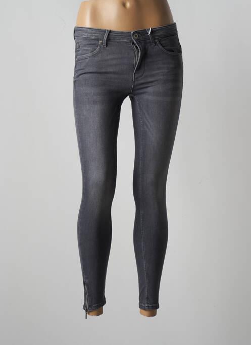Jeans skinny stretch taille basse gris ONLY femme