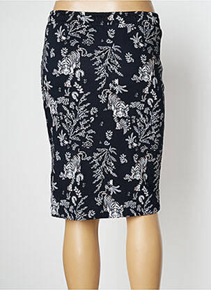 Jupe mi-longue taille haute bleu LOVE BY MD femme