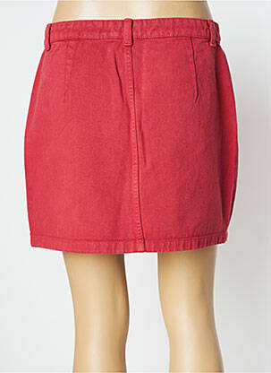 Jupe courte poches rouge ONLY femme