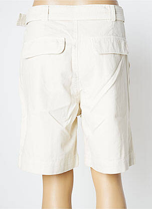 Bermuda taille haute taille haute beige ATELIER BOHÈME femme