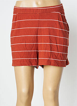 Short taille élastique taille haute marron ONLY femme