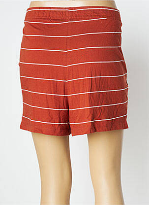 Short taille élastique taille haute marron ONLY femme