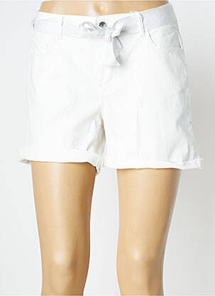 Short fermeture zippée sous rabat boutonné taille normale blanc ONLY femme
