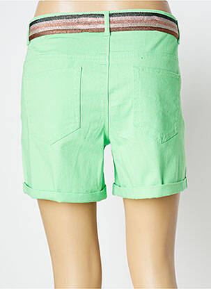 Short fermeture zippée sous rabat boutonné taille normale vert ONLY femme
