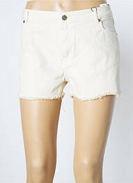 Short fermeture zippée sous rabat boutonné taille normale beige ATELIER BOHÈME femme