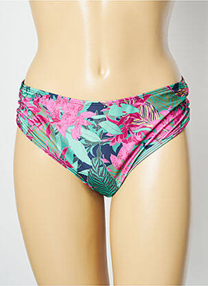 Bas de maillot de bain imprimé tie and dye culotte vert ONLY femme