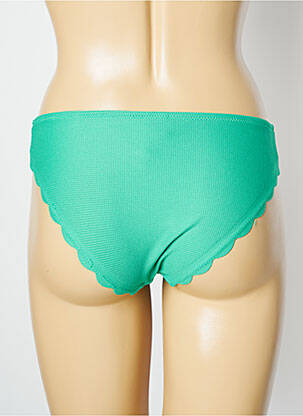 Bas de maillot de bain tissage texturé culotte vert ONLY femme