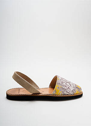 Sandales/Nu pieds jaune MINORQUINES pour femme