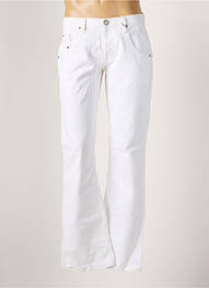 Pantalon flare poches taille basse blanc RWD homme