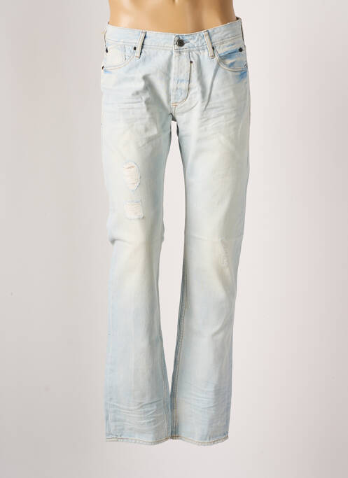 Jeans coupe slim fermeture boutonnée sur le devant taille normale bleu JAPAN RAGS homme