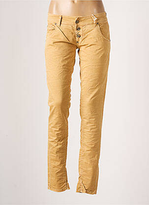 Pantalon slim taille normale taille normale beige PLEASE femme