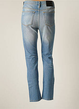 Jeans coupe droite effet usé délavé taille normale bleu UNIQUE DNM femme