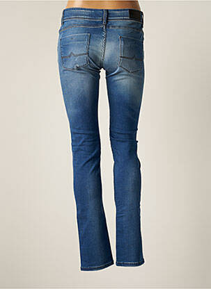 Jeans coupe slim effet usé délavé taille basse bleu DN.SIXTY SEVEN femme