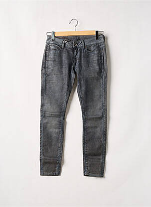 Jeans coupe droite fermeture zippée sous rabat boutonné taille normale gris G STAR homme