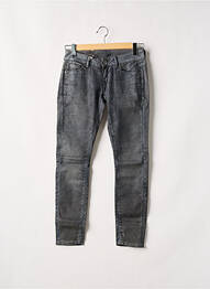 Jeans coupe droite fermeture zippée sous rabat boutonné taille normale gris G STAR homme