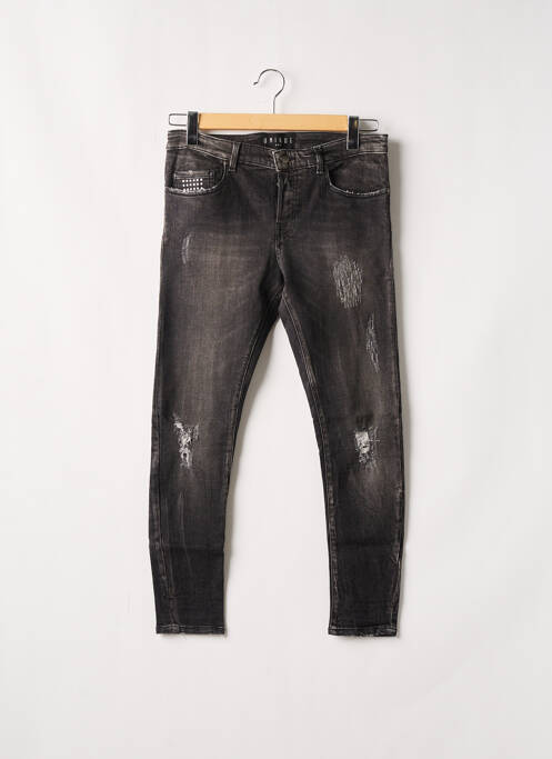Jeans coupe slim slim taille normale gris UNIQUE DNM homme
