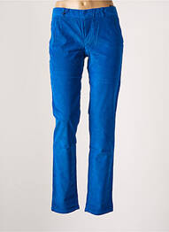 Pantalon chino taille normale taille normale bleu LEON & HARPER femme