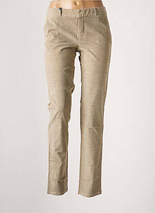 Pantalon chino taille normale taille normale beige LEON & HARPER femme