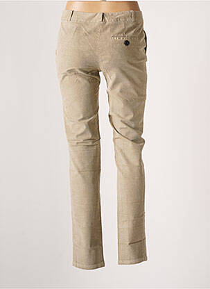 Pantalon chino taille normale taille normale beige LEON & HARPER femme