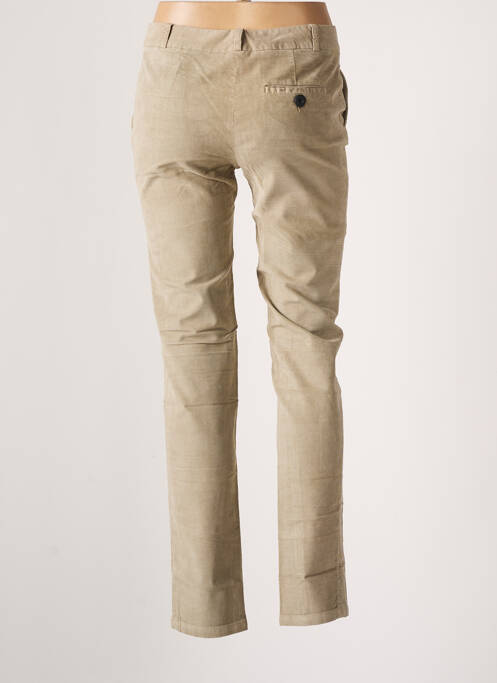 Pantalon chino beige LEON & HARPER pour femme