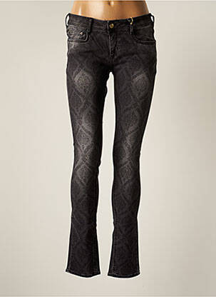Jeans coupe slim slim taille basse noir CIMARRON femme