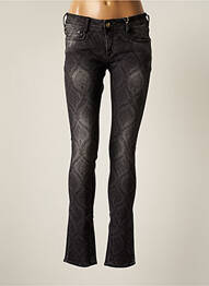 Jeans coupe slim slim taille basse noir CIMARRON femme