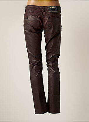 Pantalon slim taille basse taille basse rouge KAPORAL femme