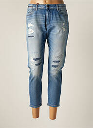 Pantacourt stretch taille normale bleu DONOVAN femme
