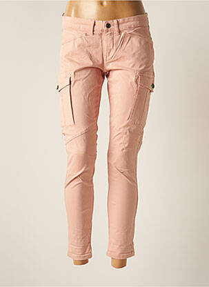 Pantalon cargo slim taille normale rose TEDDY SMITH femme