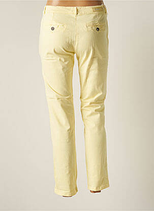 Pantalon 7/8 stretch taille basse jaune REIKO femme