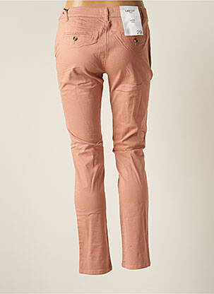 Pantalon chino fermeture zippée sous rabat boutonné taille normale rose LAB DIP PARIS femme
