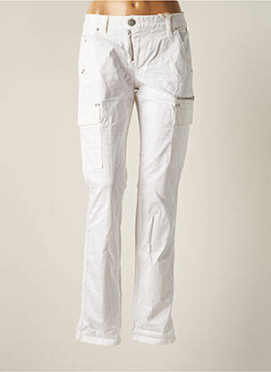 Pantalon cargo blanc FREEMAN T.PORTER pour femme