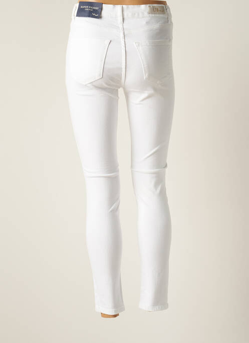 Pantalon slim stretch taille normale blanc LTB femme