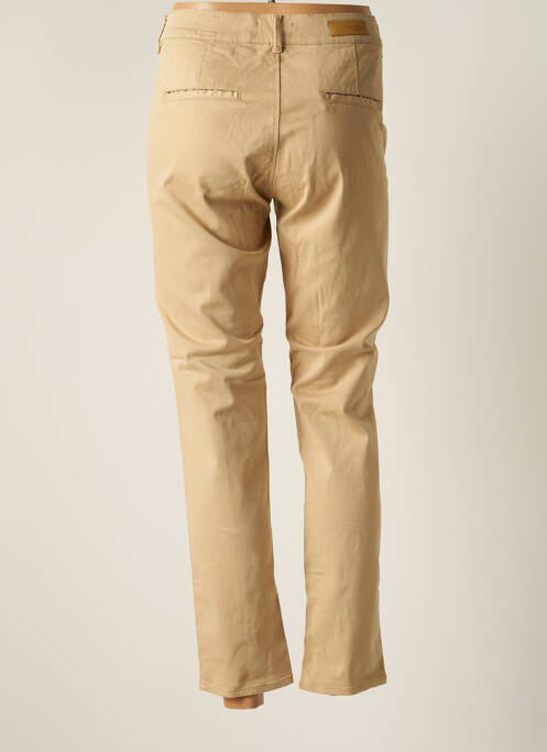 Pantalon chino beige HAPPY pour femme