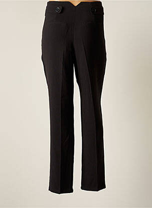 Pantalon droit tissage popeline taille haute noir SCHOOL RAG femme