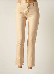 Pantalon slim stretch taille normale beige REIKO femme
